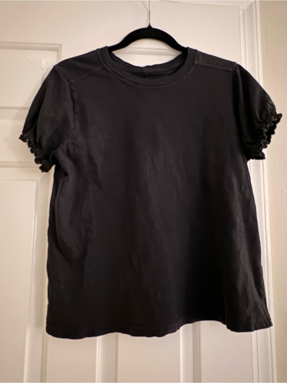 Classic Black Short-Sleeve Women’s Top